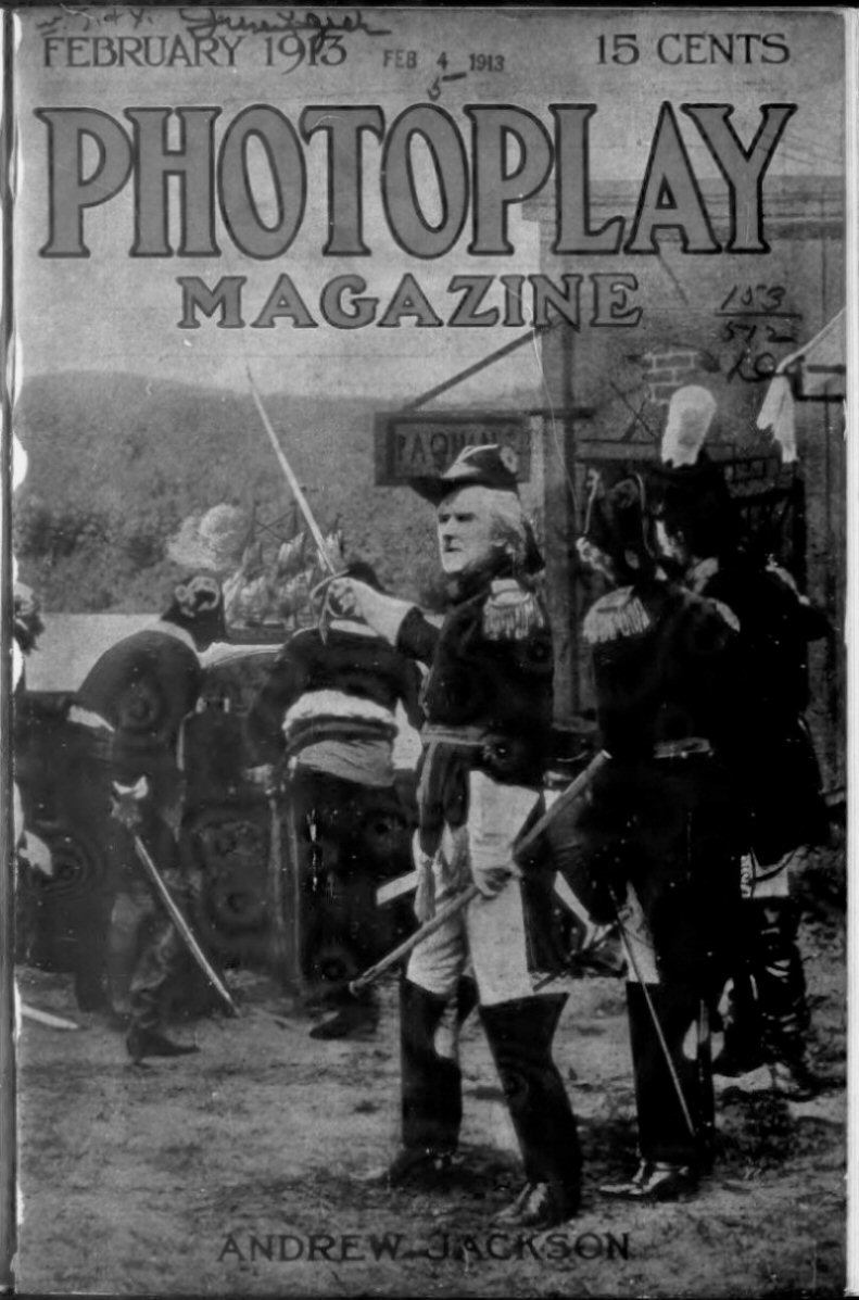 PHOTOPLAY magazine side cover Issue 21 February 1913