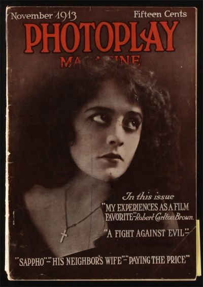 PHOTOPLAY magazine side cover Issue 30 November 1913