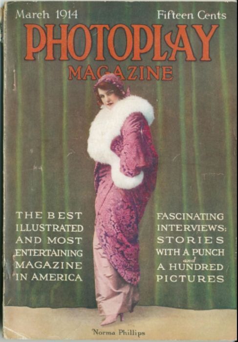 PHOTOPLAY magazine side cover Issue 34 March 1914