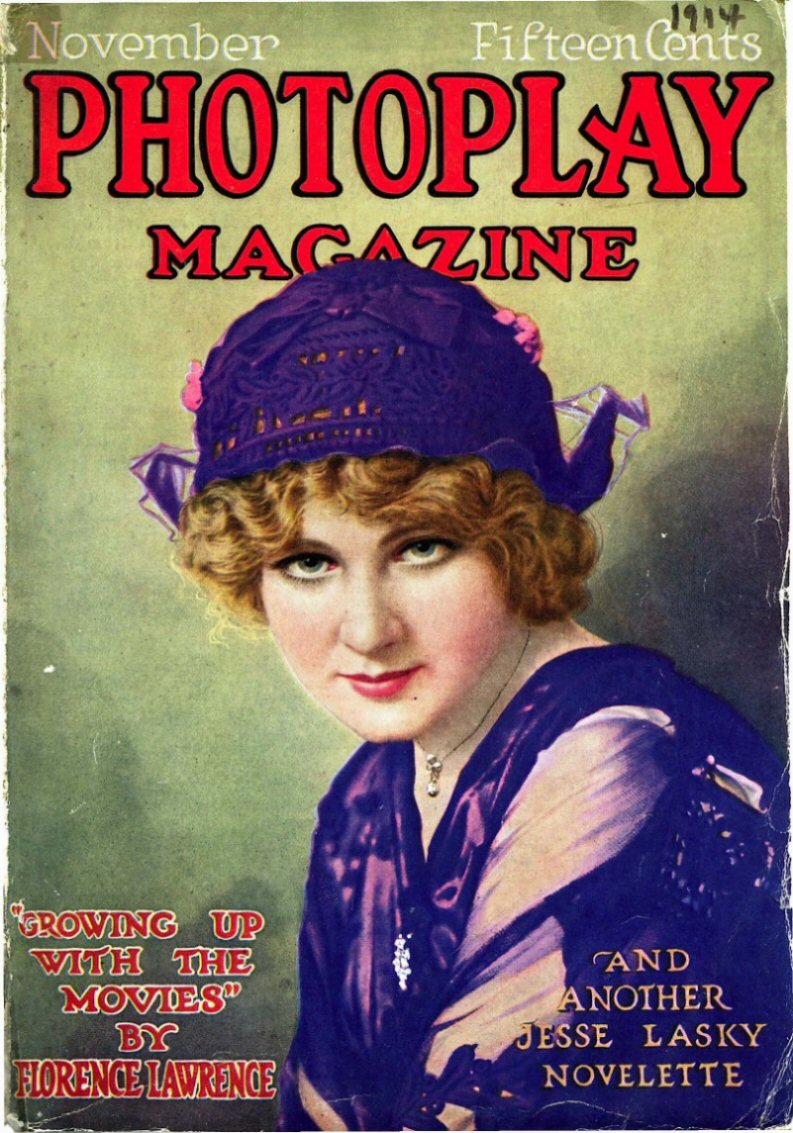 PHOTOPLAY magazine side cover Issue 42 November 1914