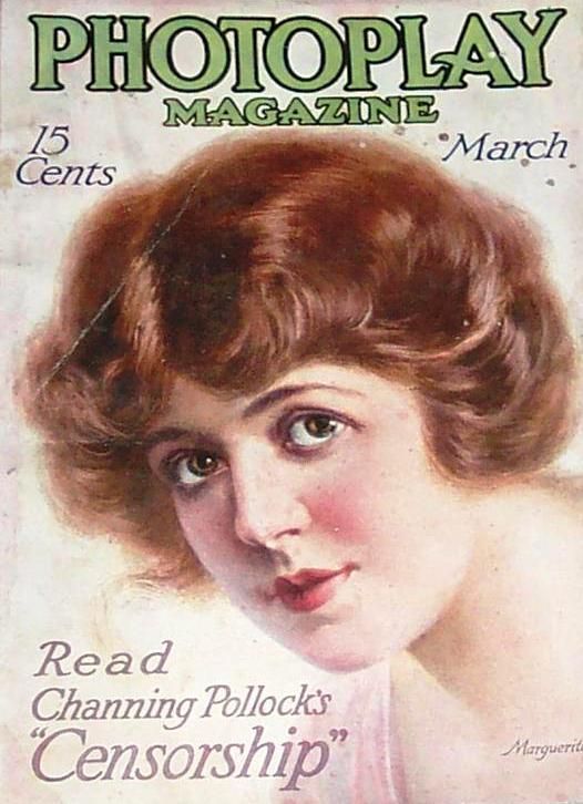 PHOTOPLAY magazine side cover Issue 58 March 1916