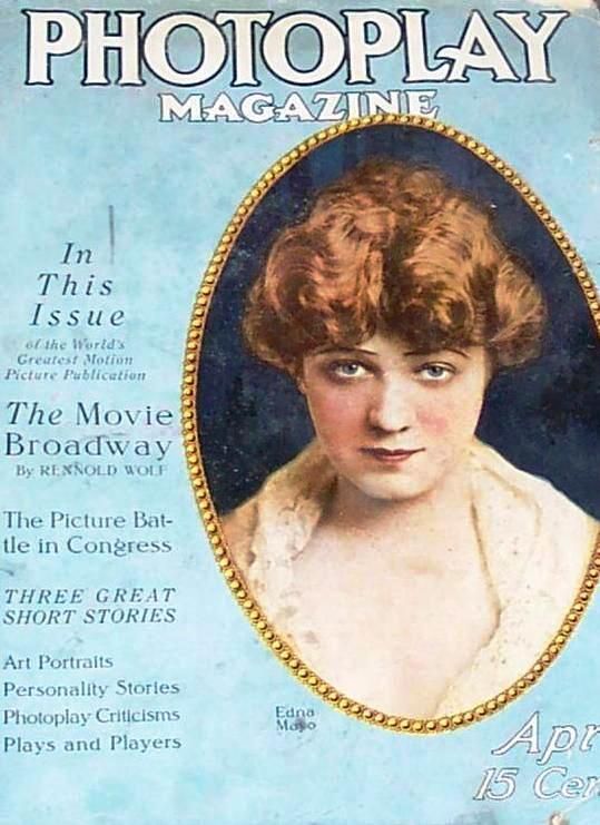 PHOTOPLAY magazine side cover Issue 59 April 1916