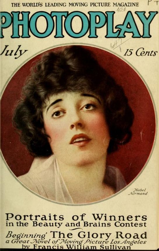 PHOTOPLAY magazine side cover Issue 62 July 1916
