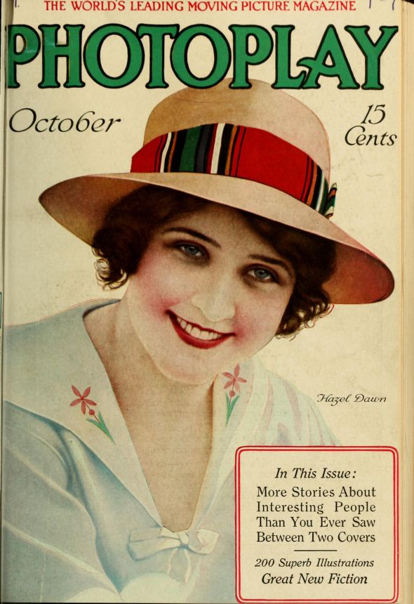 PHOTOPLAY magazine side cover Issue 65 October 1916