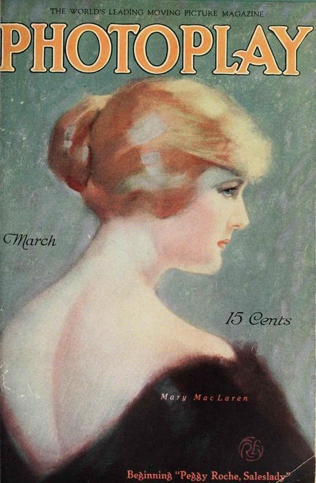 PHOTOPLAY magazine side cover Issue 70 March 1917