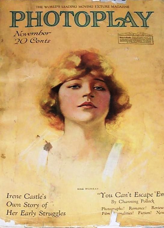PHOTOPLAY magazine side cover Issue 78 November 1917