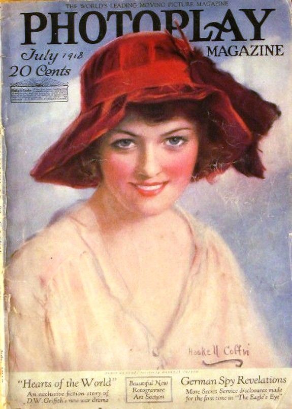PHOTOPLAY magazine side cover Issue 86 July 1918
