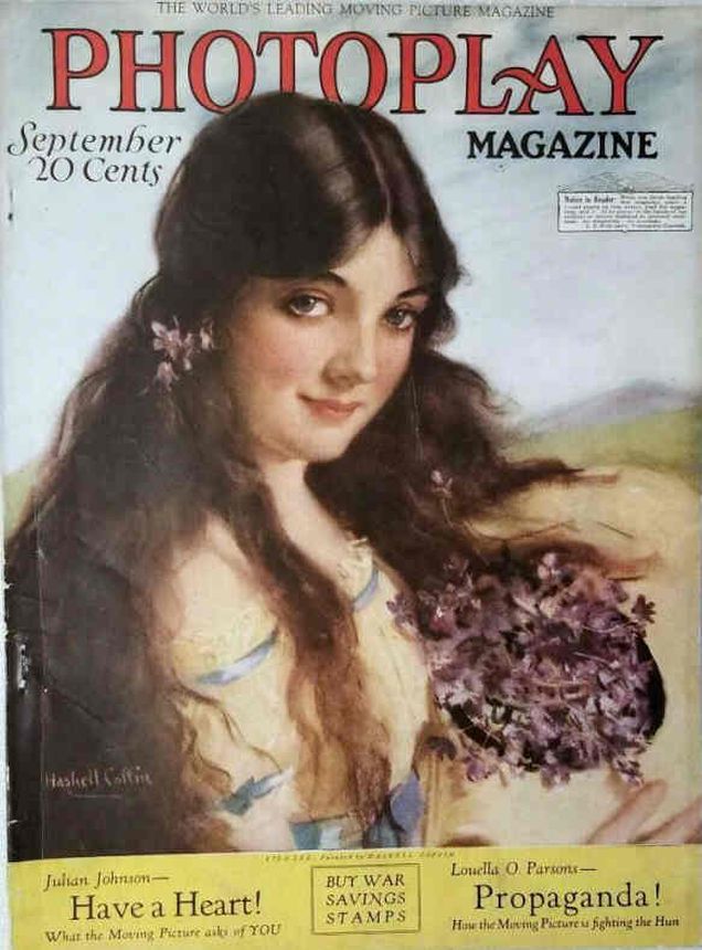 PHOTOPLAY magazine side cover Issue 88 September 1918
