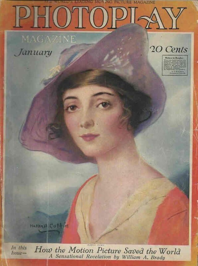 PHOTOPLAY magazine side cover Issue 92 January 1919
