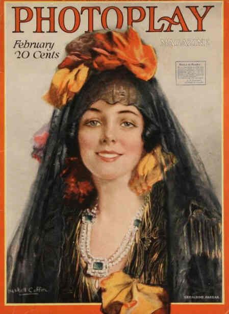 PHOTOPLAY magazine side cover Issue 93 February 1919