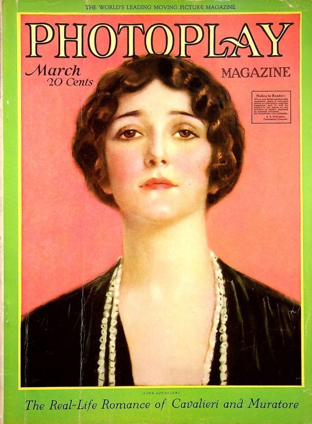 PHOTOPLAY magazine side cover Issue 94 March 1919