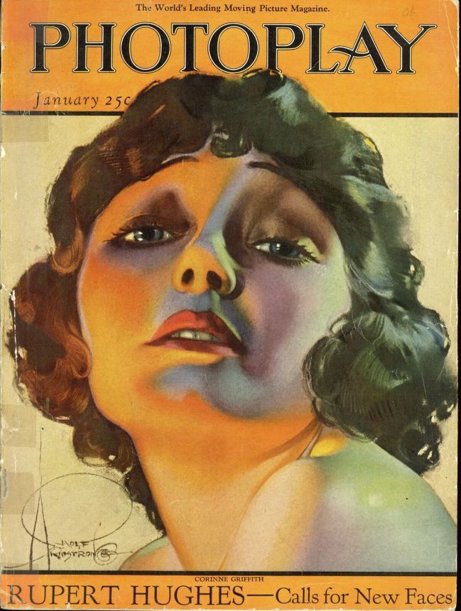 PHOTOPLAY magazine side cover Issue 128 January 1922