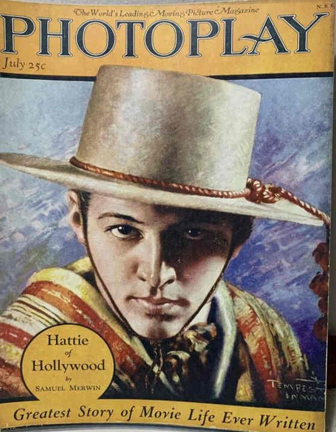 PHOTOPLAY magazine side cover Issue 134 July 1922