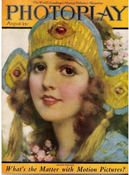 PHOTOPLAY magazine side cover Issue 135 August 1922