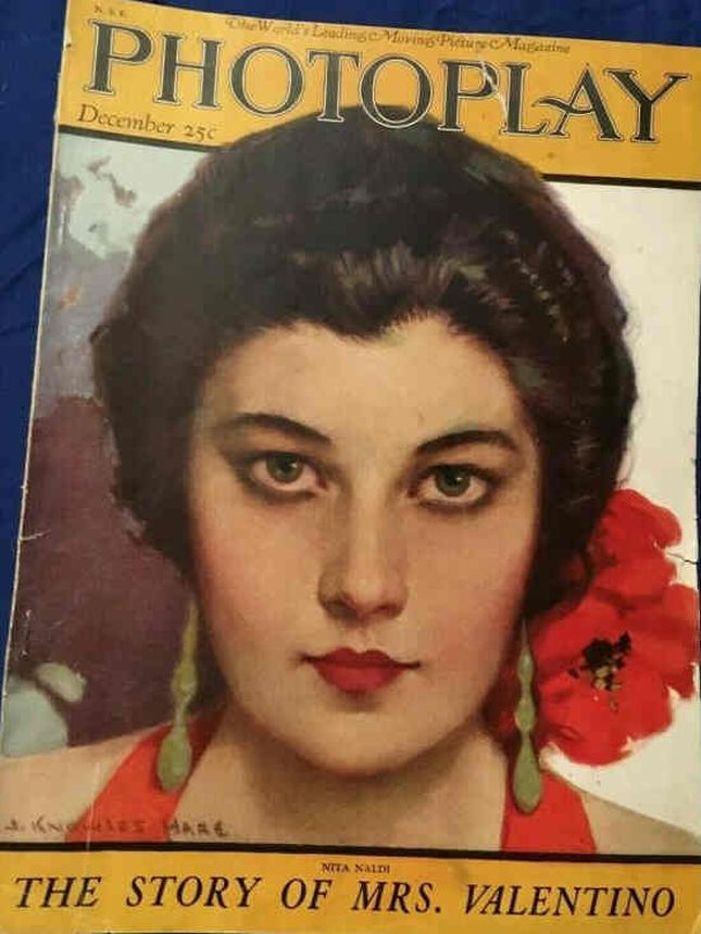 PHOTOPLAY magazine side cover Issue 139 December 1922