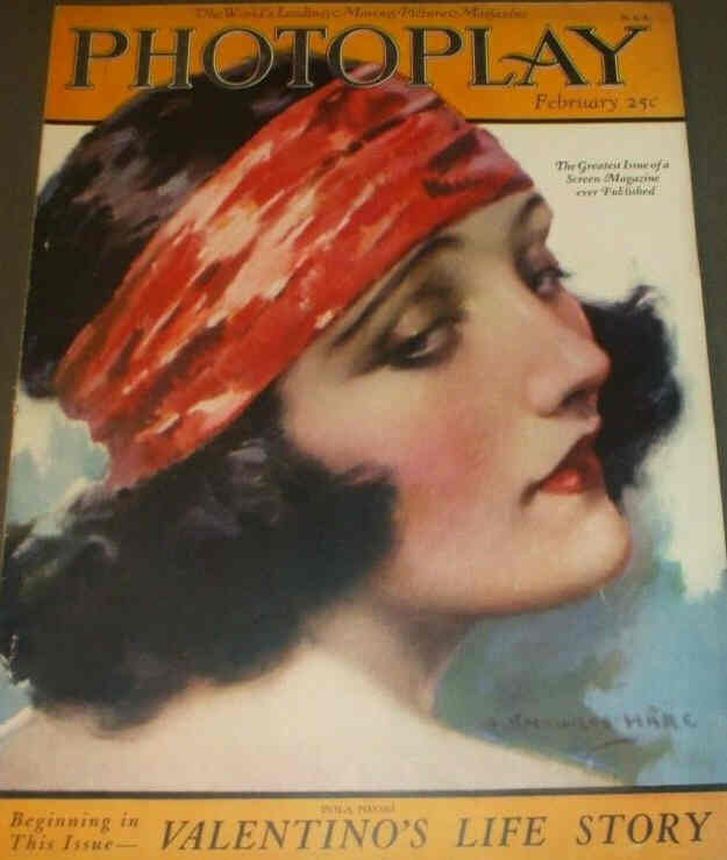 PHOTOPLAY magazine side cover Issue 141 February 1923