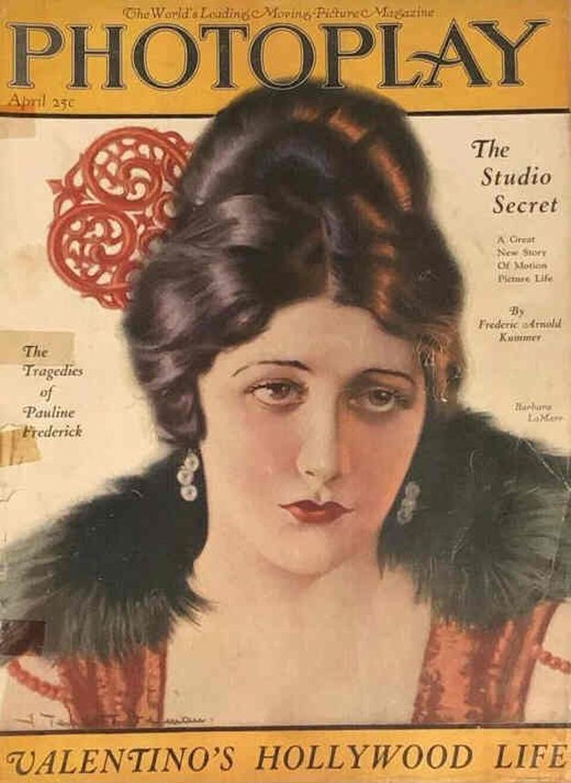 PHOTOPLAY magazine side cover Issue 143 April 1923