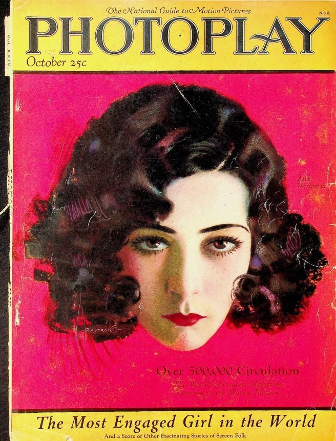 PHOTOPLAY magazine side cover Issue 149 October 1923