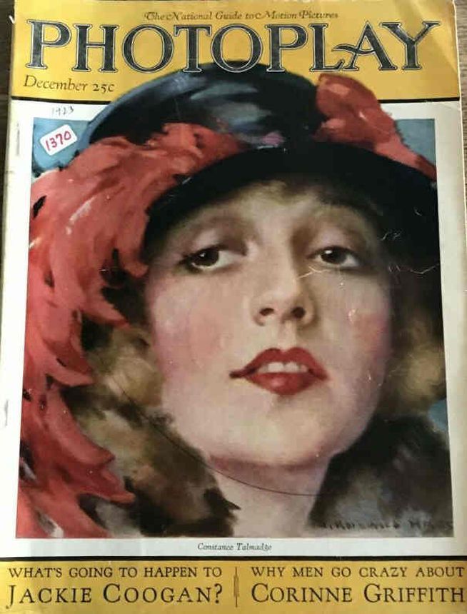 PHOTOPLAY magazine side cover Issue 151 December 1923