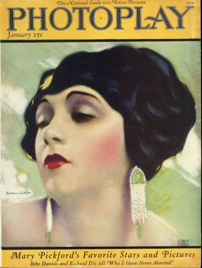 PHOTOPLAY magazine side cover Issue 152 January 1924