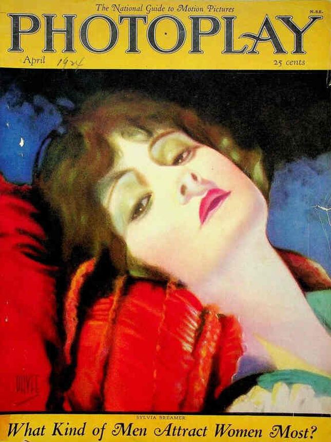 PHOTOPLAY magazine side cover Issue 155 April 1924