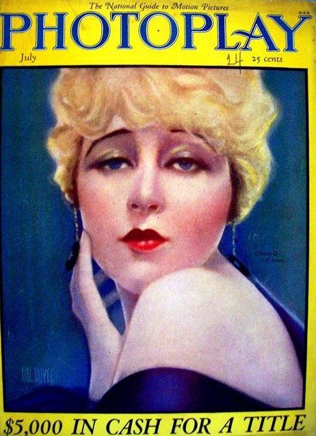 PHOTOPLAY magazine side cover Issue 158 July 1924