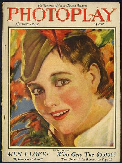 PHOTOPLAY magazine side cover Issue 164 January 1925