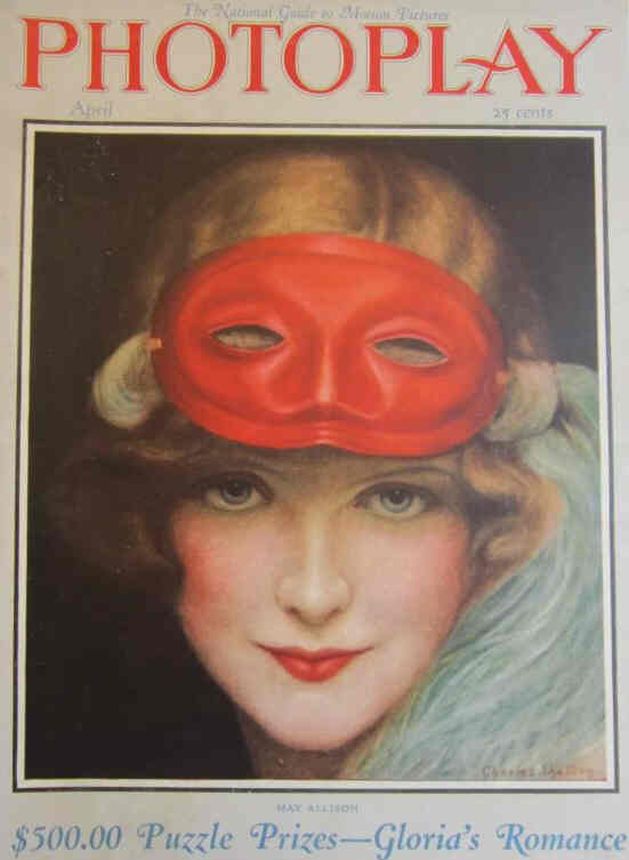 PHOTOPLAY magazine side cover Issue 167 April 1925