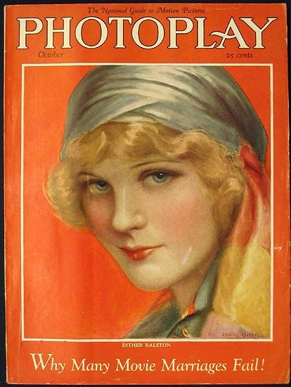 PHOTOPLAY magazine side cover Issue 173 October 1925