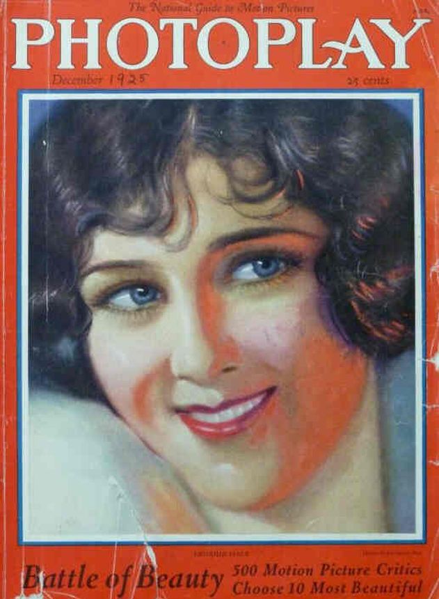 PHOTOPLAY magazine side cover Issue 175 December 1925