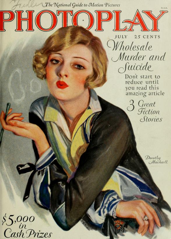 PHOTOPLAY magazine side cover Issue 182 July 1926