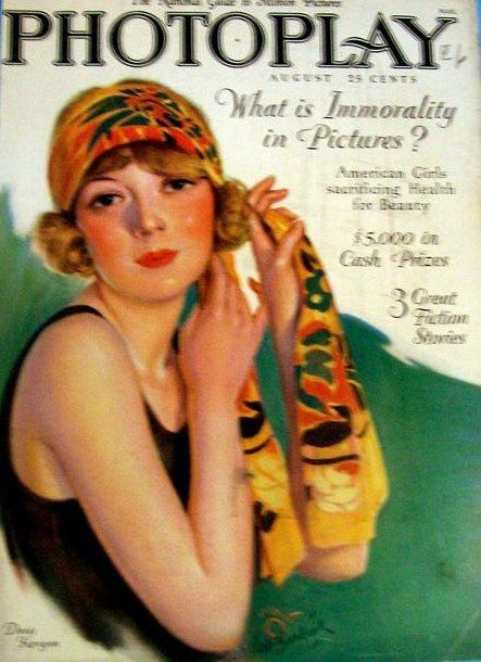 PHOTOPLAY magazine side cover Issue 183 August 1926