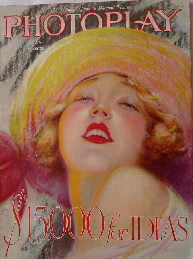 PHOTOPLAY magazine side cover Issue 192 May 1927