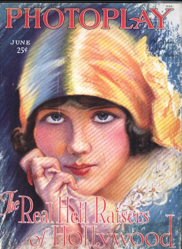 PHOTOPLAY magazine side cover Issue 193 June 1927