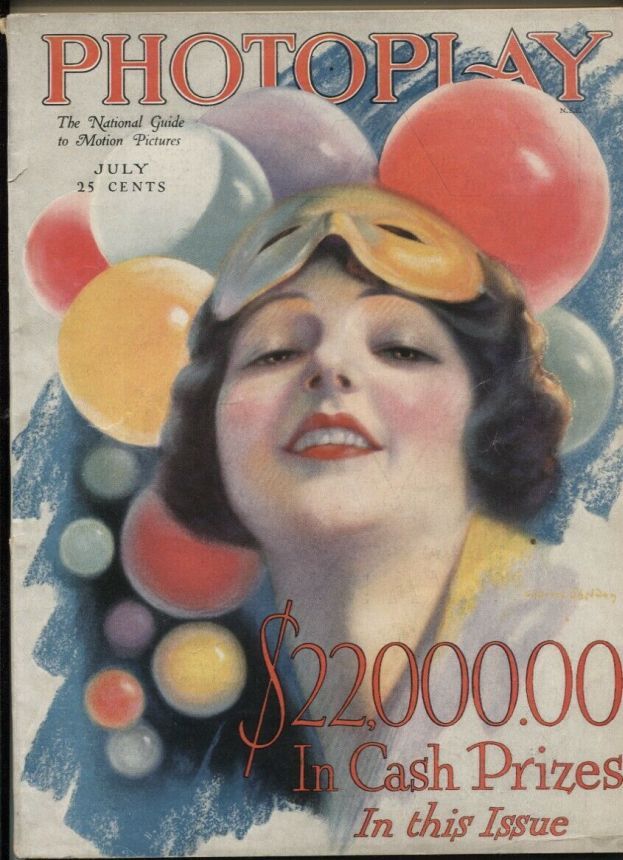 PHOTOPLAY magazine side cover Issue 194 July 1927
