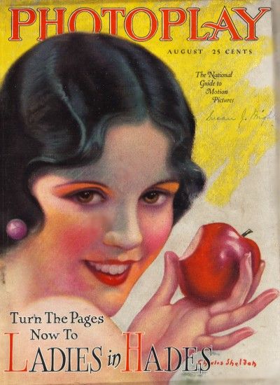 PHOTOPLAY magazine side cover Issue 195 August 1927