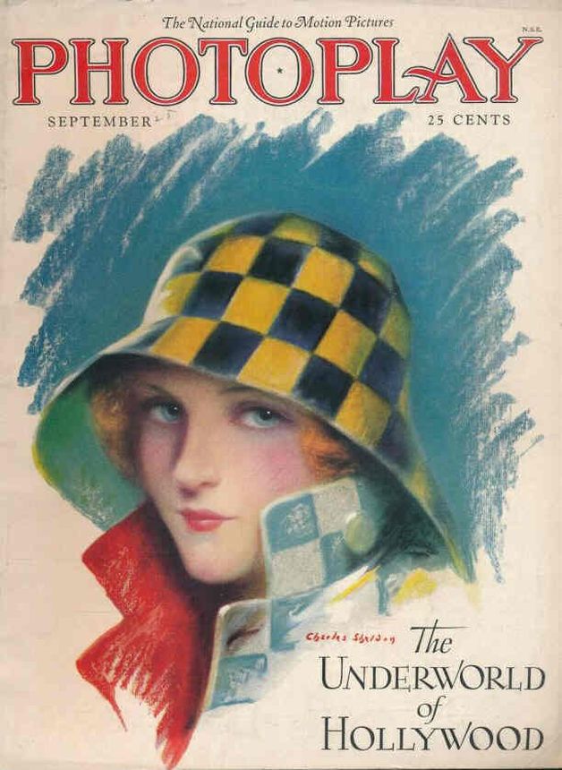 PHOTOPLAY magazine side cover Issue 196 September 1927