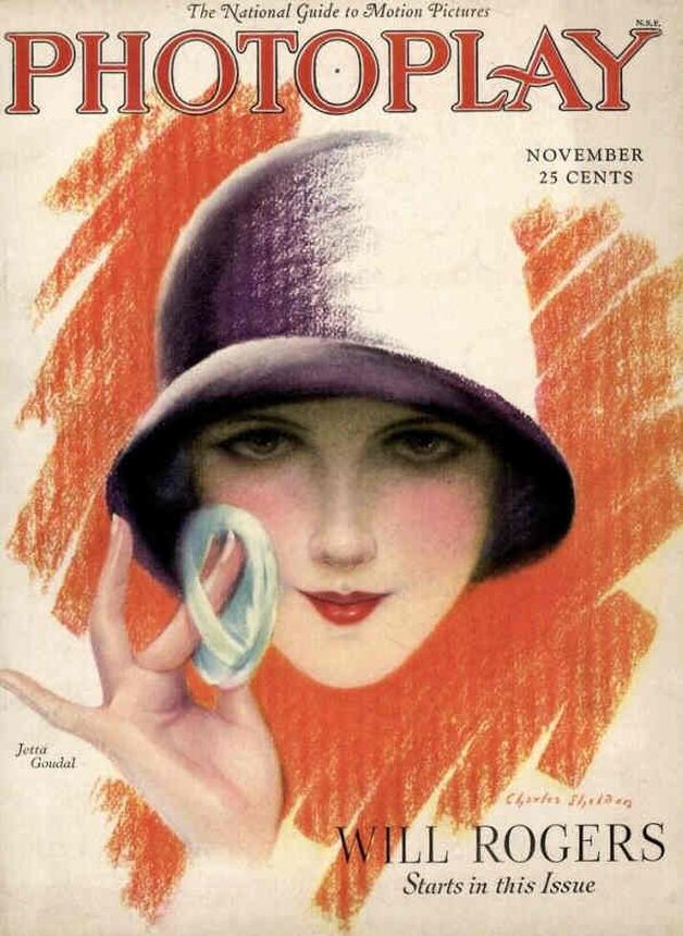 PHOTOPLAY magazine side cover Issue 198 November 1927