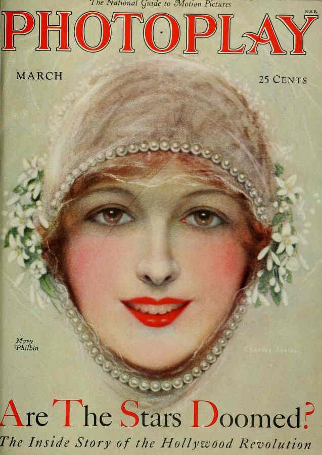 PHOTOPLAY magazine side cover Issue 202 March 1928