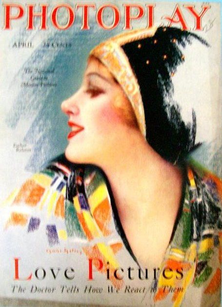 PHOTOPLAY magazine side cover Issue 203 April 1928