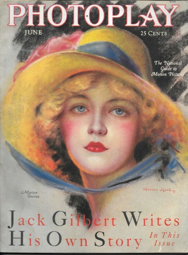 PHOTOPLAY magazine side cover Issue 205 June 1928