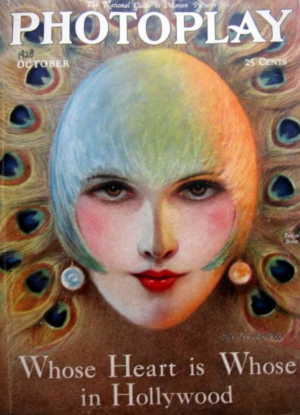 PHOTOPLAY magazine side cover Issue 209 October 1928