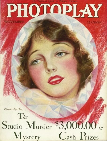 PHOTOPLAY magazine side cover Issue 210 November 1928