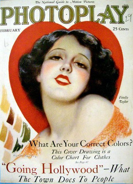 PHOTOPLAY magazine side cover Issue 213 February 1929