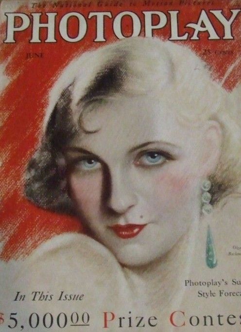 PHOTOPLAY magazine side cover Issue 217 June 1929