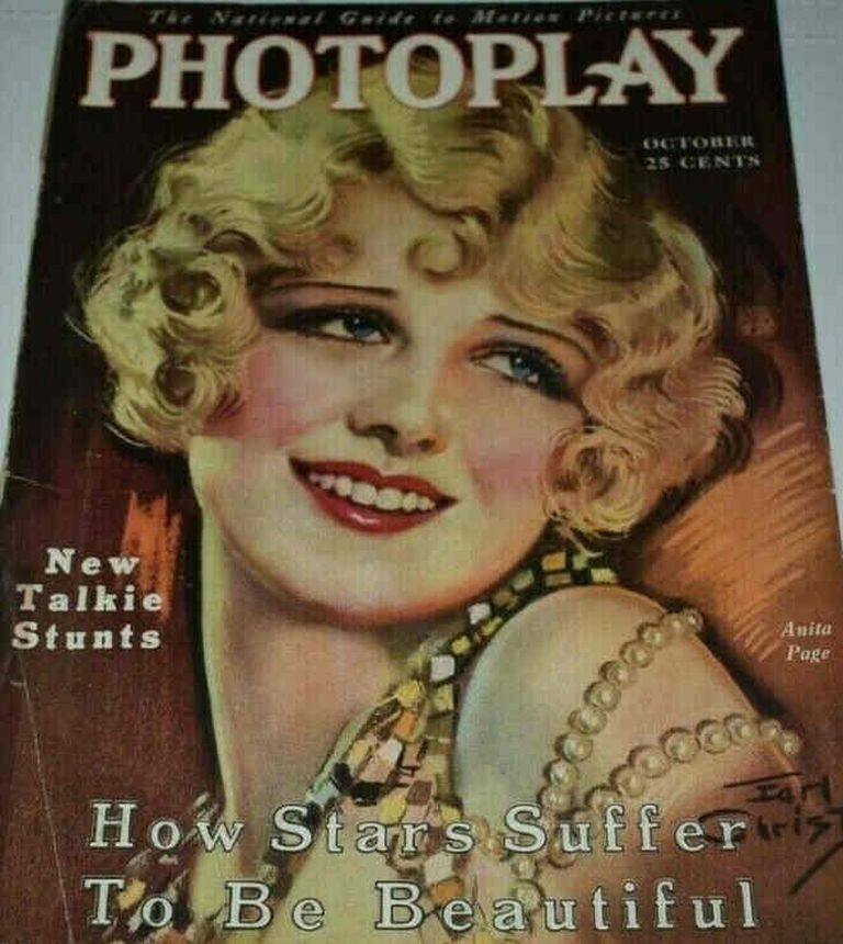 PHOTOPLAY magazine side cover Issue 221 October 1929