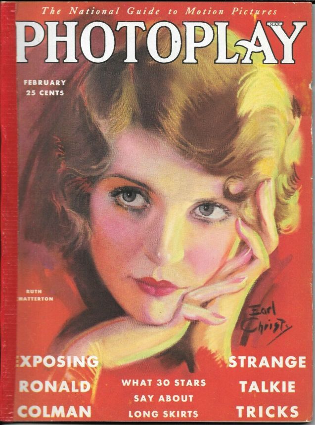 PHOTOPLAY magazine side cover Issue 225 February 1930