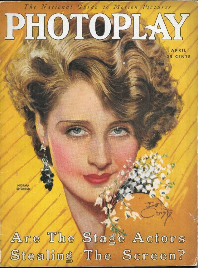 PHOTOPLAY magazine side cover Issue 227 April 1930