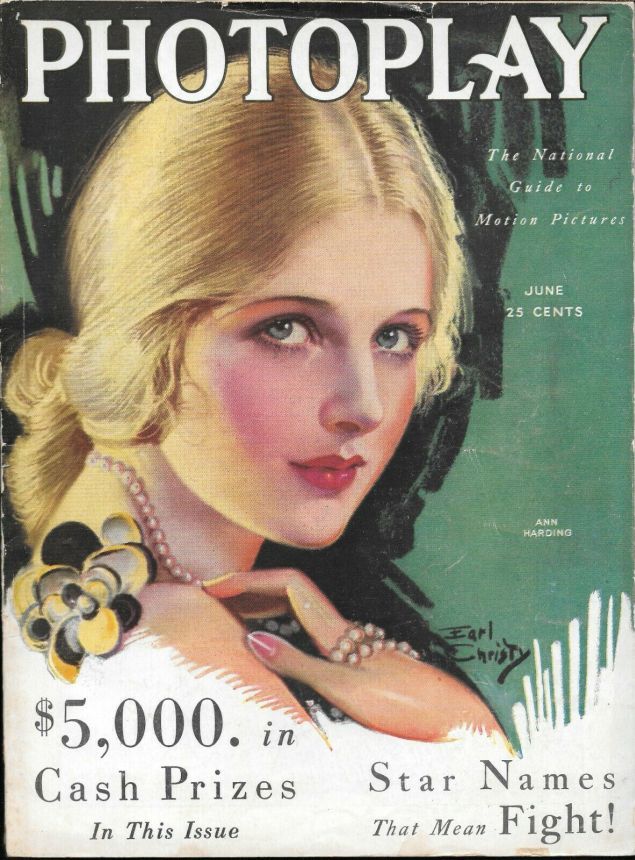 PHOTOPLAY magazine side cover Issue 229 June 1930