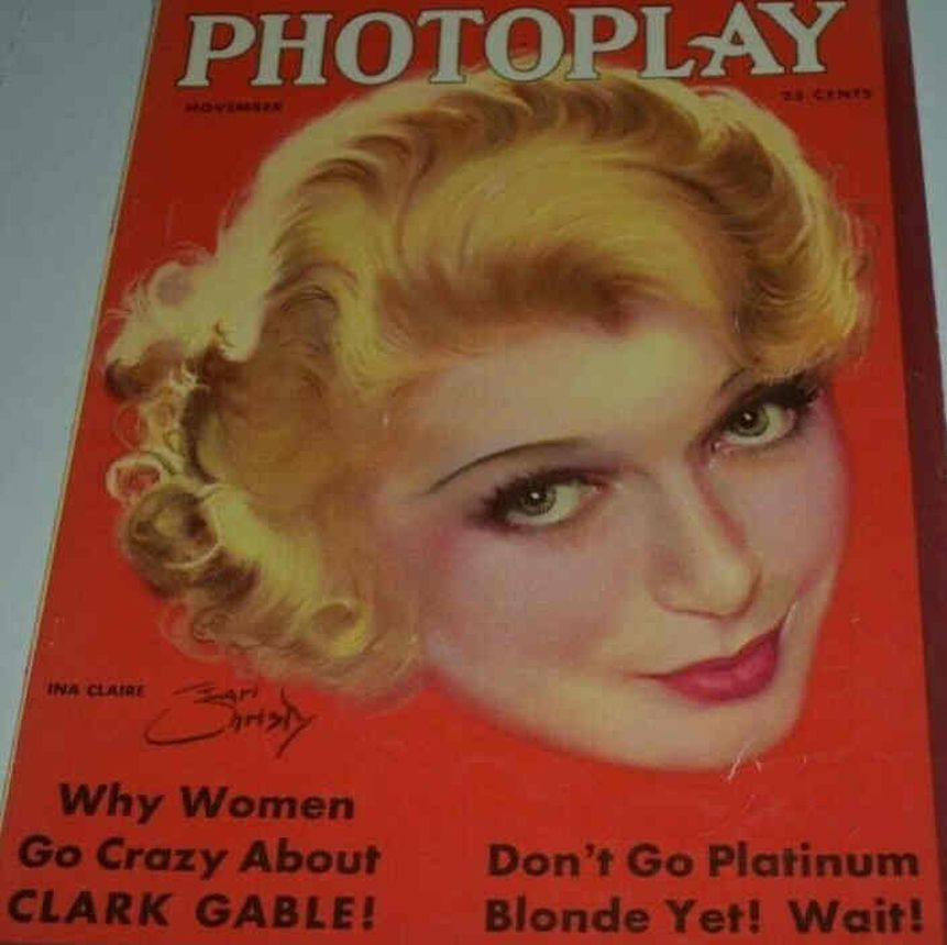 PHOTOPLAY magazine side cover Issue 246 November 1931